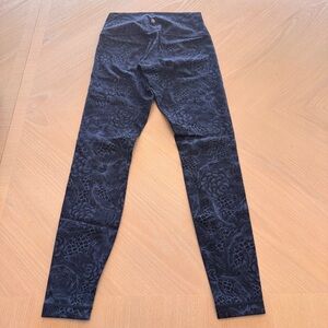 lululemon athletica Black Floral-Print High-Rise Leggings